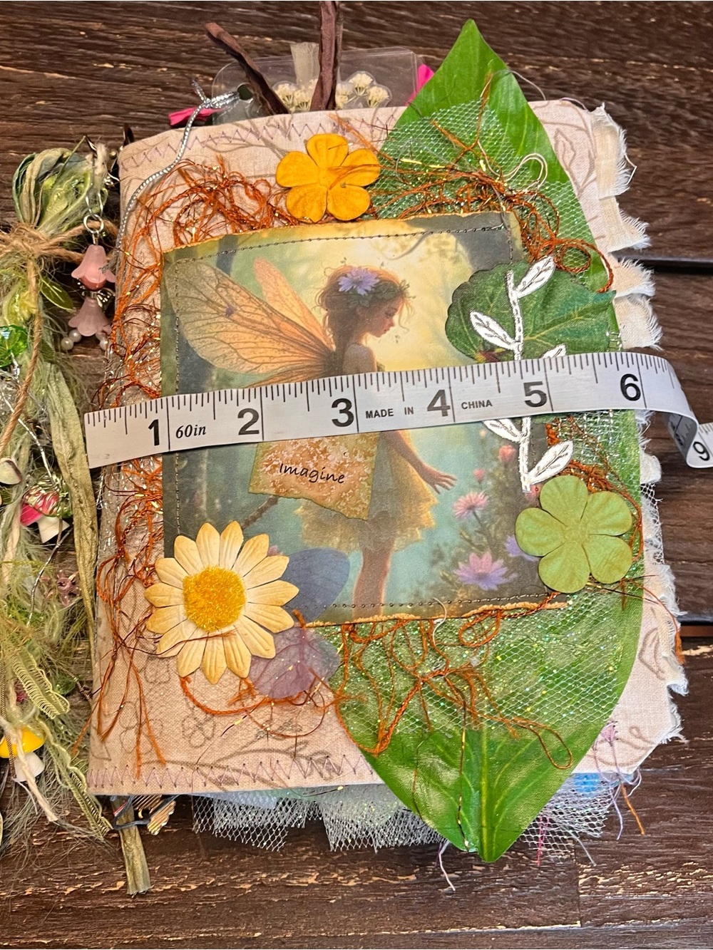 Fairy Junk Journal Grungy Floral Woodland Forest Boho Softcover 3 Signatures - Picture 5 of 16